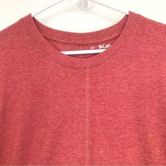 Kavu SALMA Red Rust 3/4 Sleeve Performance Athleisure Pullover T Shirt NEW - Picture 2 of 16